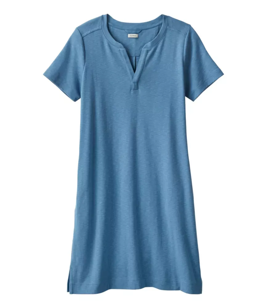 Vestido Feminino Rocky Coast Slub-Knit com Gola Dividida
