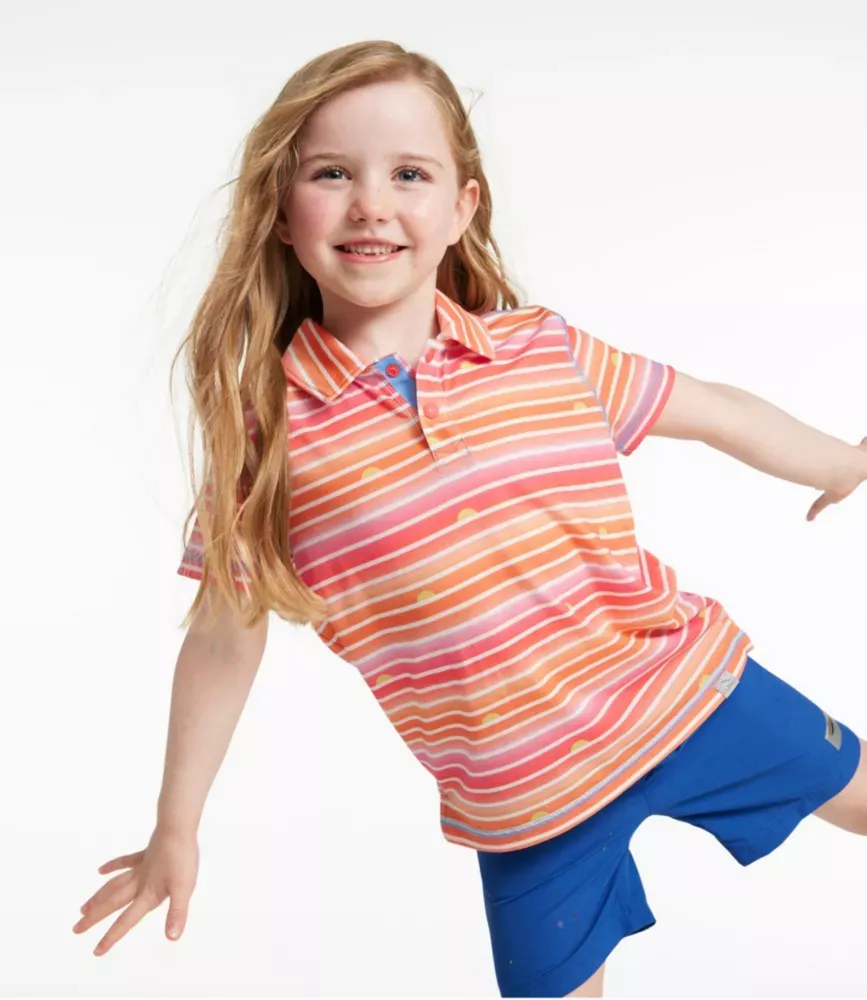 Polo SunSmart® Diário para Crianças, Estampado