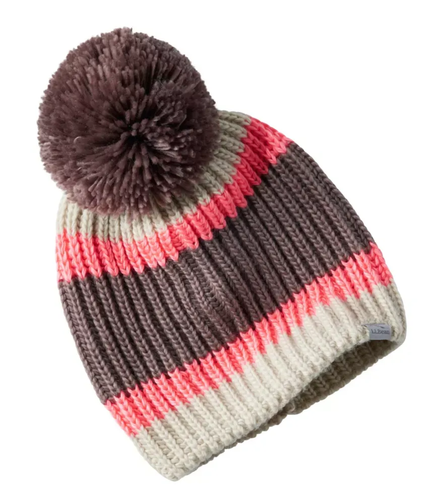 Chapéu Grande com Pompom para Mulheres