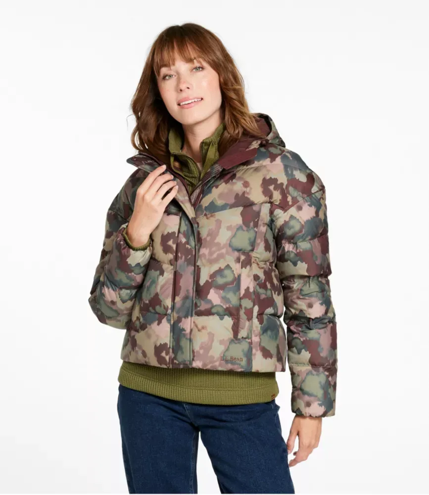 Jaqueta Puffer Feminina Popham, Estampada