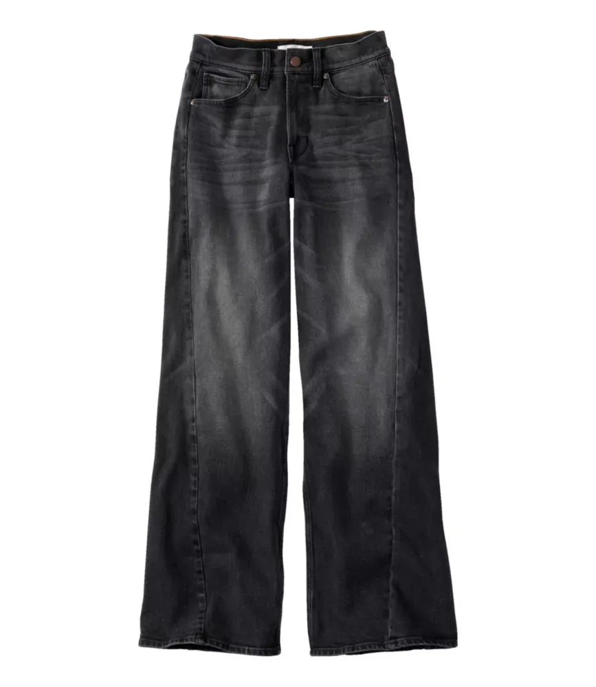 Calças Femininas Signature 1912 Premium, Cintura Alta e Pernas Largas Soltas