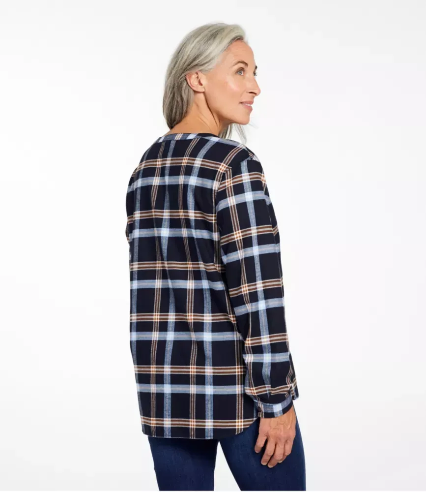 Camisa Feminina de Flanela Whisperweight com Botões