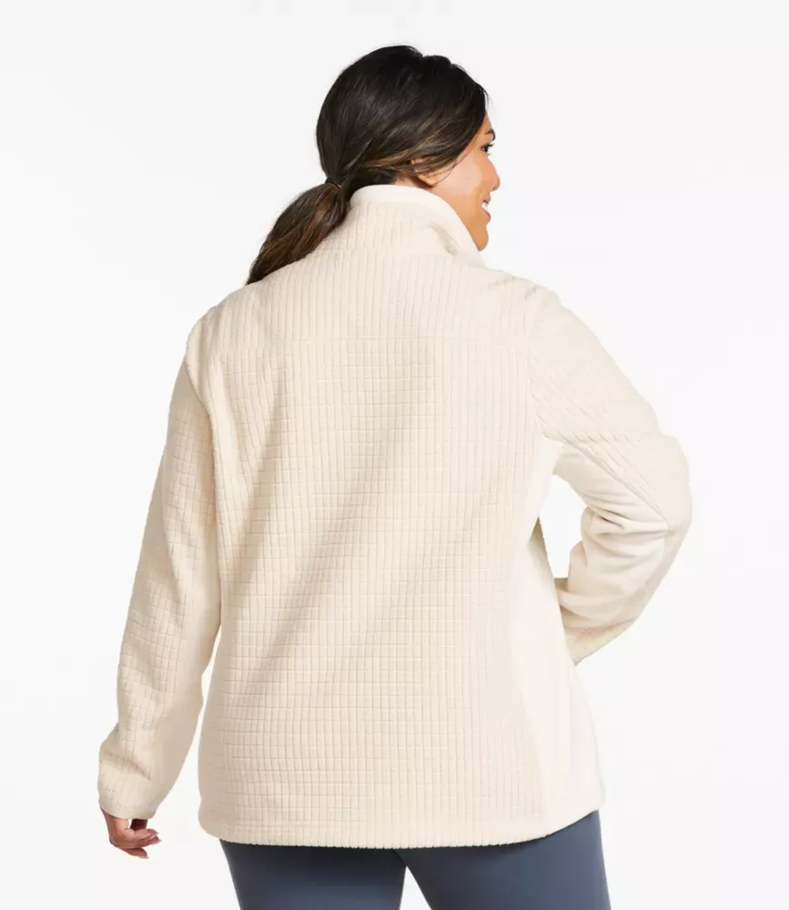 Jaqueta de Fleece à Prova de Vento Clássica para Mulher