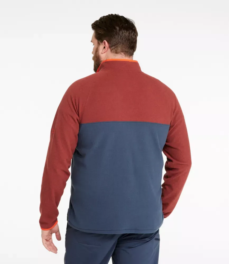 Pulôver de Fleece para Homens, Todos os Estações, Colorblock