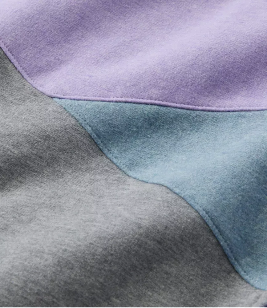 Moletom Feminino L.L.Bean Cozy de Malha Misturada, Colorblock