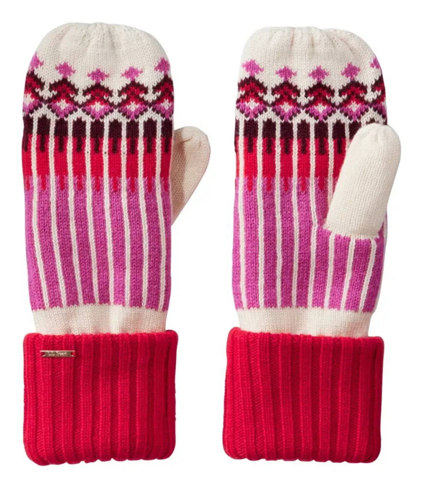 Luvas Fair Isle Femininas