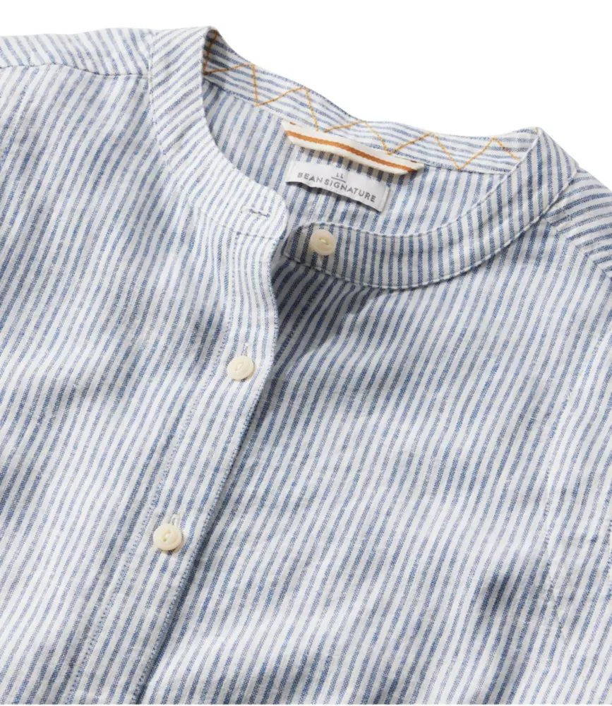 Camisa Feminina de Linho com Botões na Frente, Sem Mangas