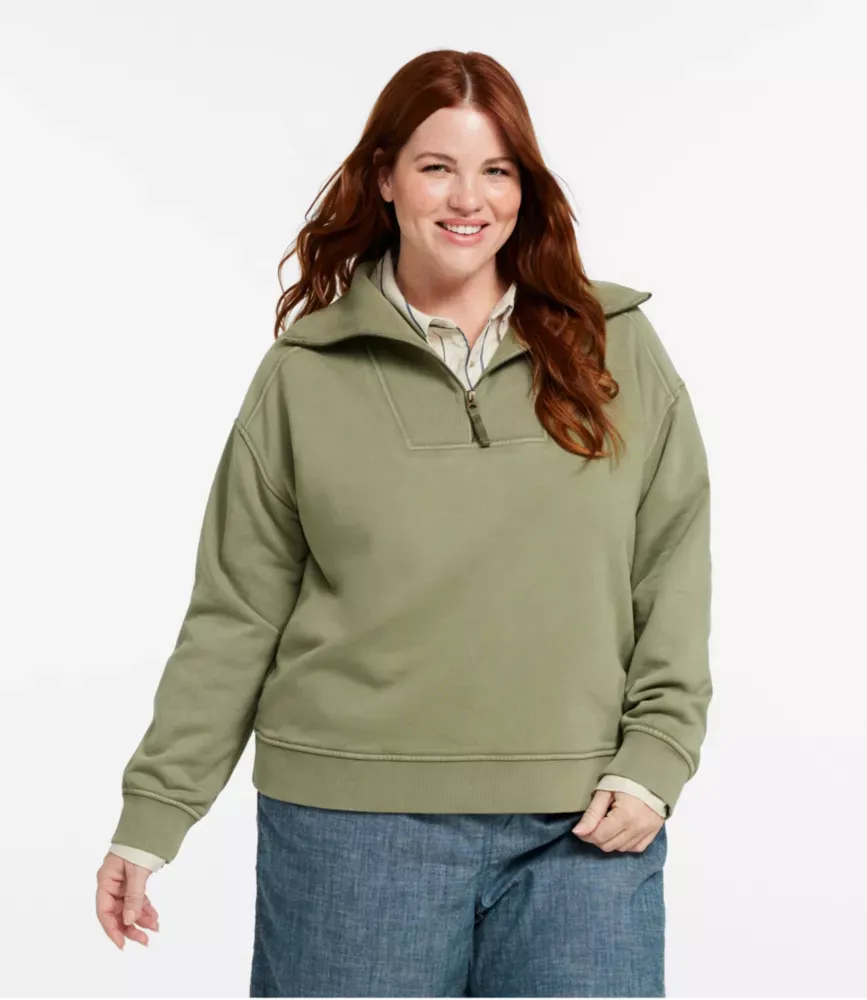 Sweat Feminino, com Zíper Quarter