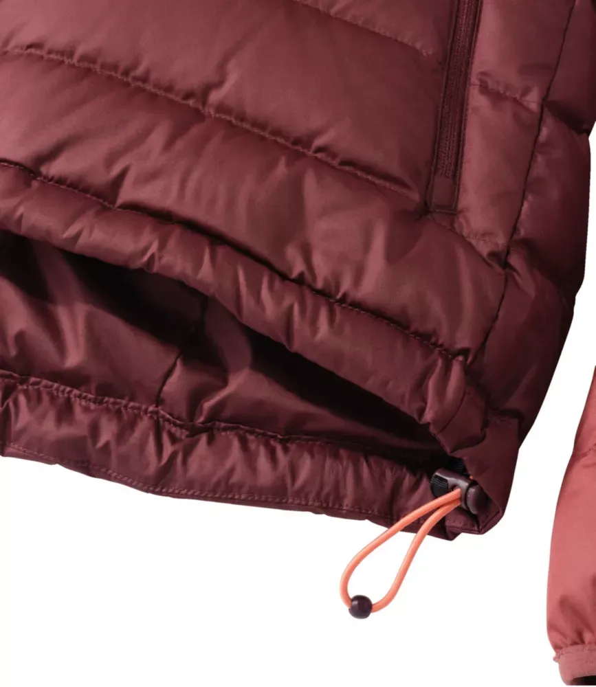 Jaqueta Feminina com Capuz de Penas Bean, Colorblock
