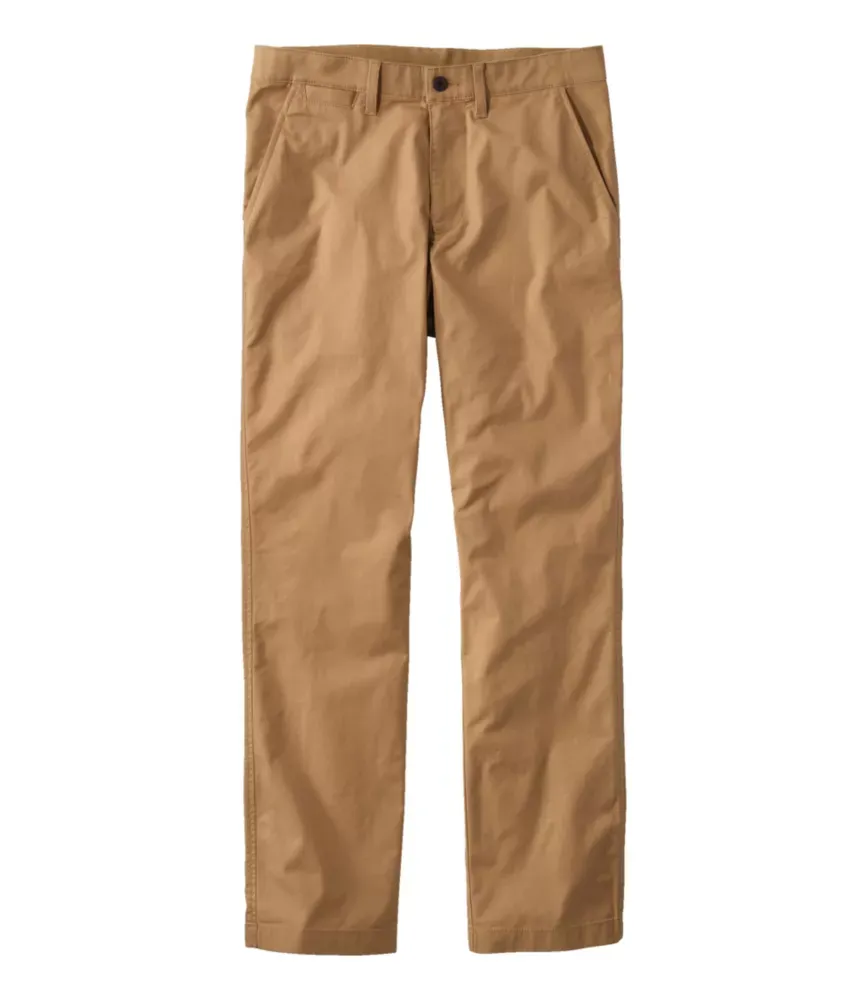 Chinos Masculinos de Desempenho Comfort Stretch®, Corte Atlético Padrão, Perna Reto