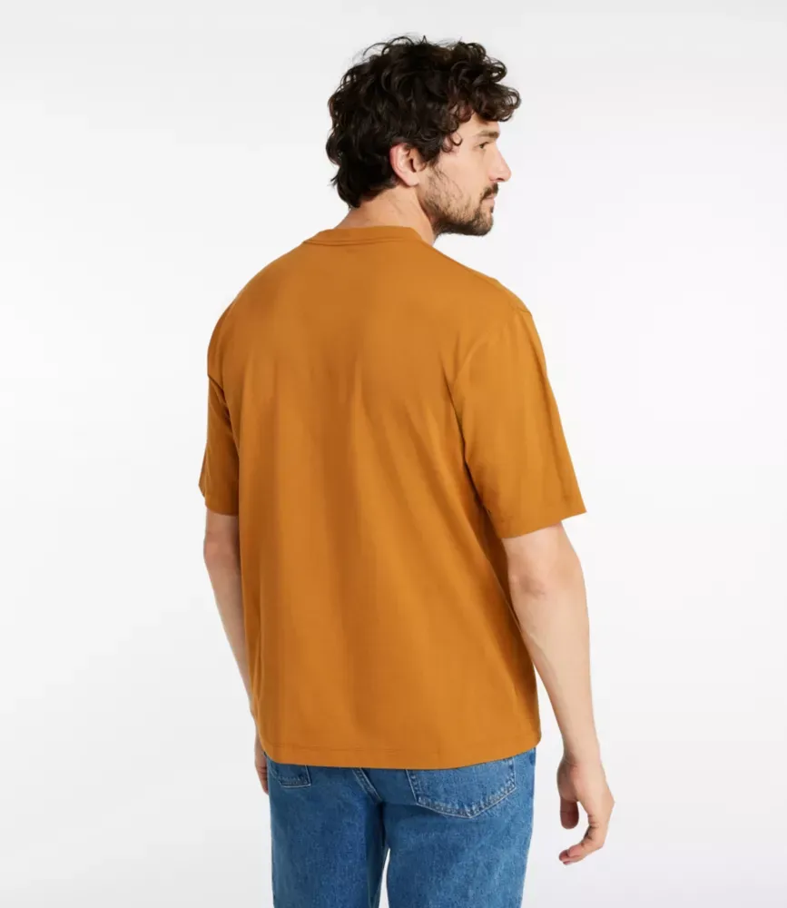 Camiseta com Logo L.L.Bean Katahdin para Homens, Manga Curta