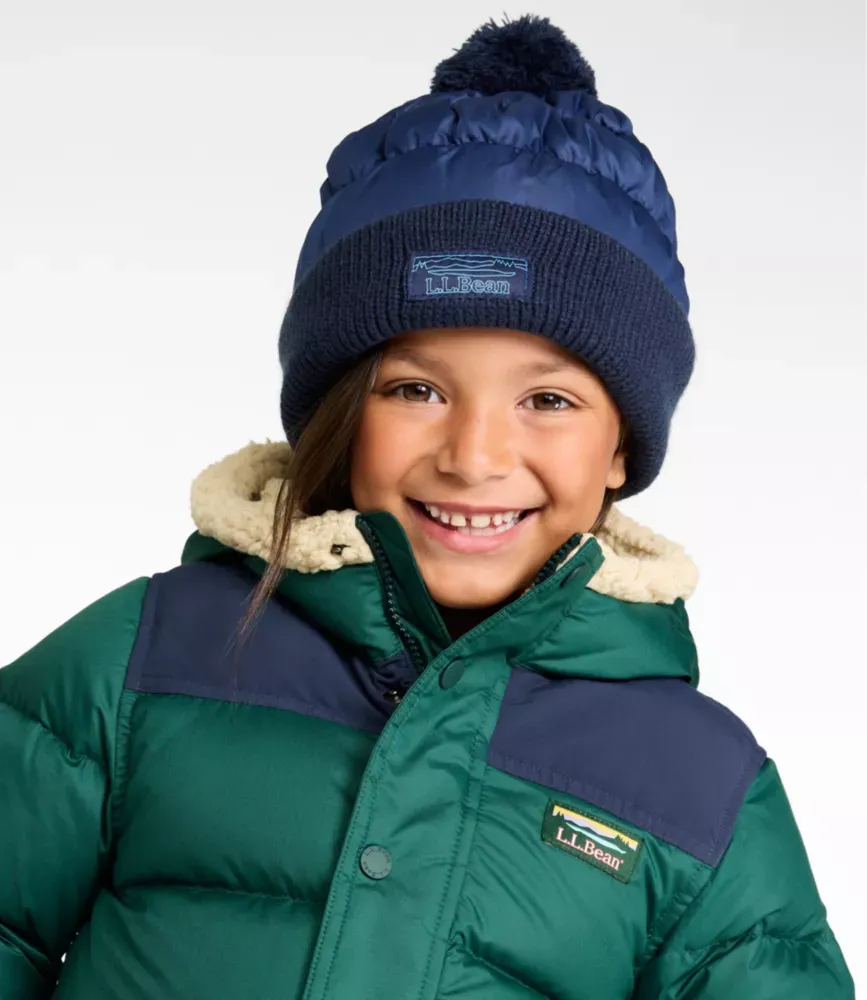 Boné de Puffer Infantil com Pom