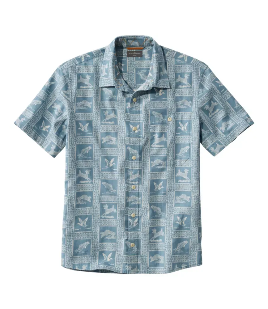 Camisa Masculina Signature Vacationland, Manga Curta, Corte Slim