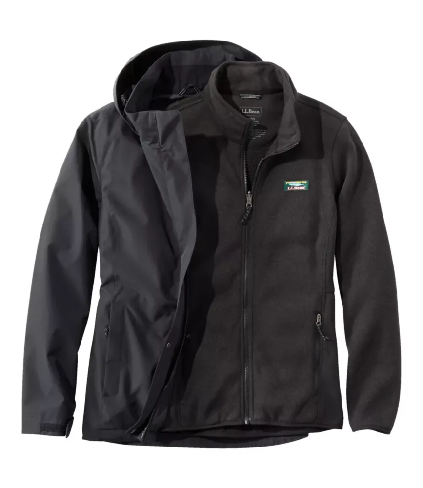 Jaqueta 3-em-1 de Fleece de Suéter L.L.Bean para Mulheres