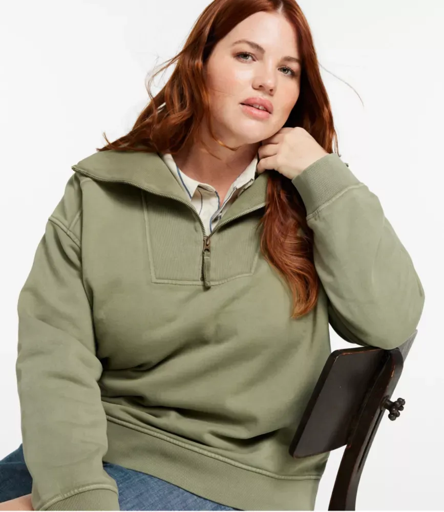 Sweat Feminino, com Zíper Quarter