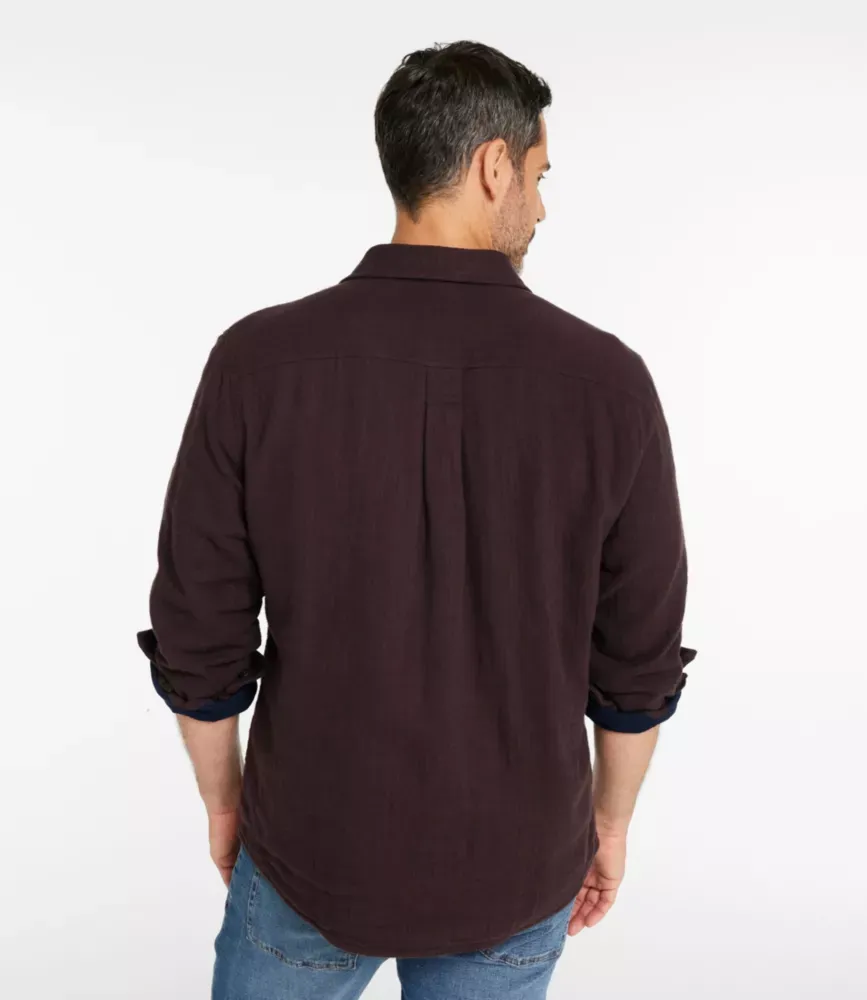 Camisa de Flanela para Homens 1912, Forrada, Corte Levemente Ajustado, Sem Amarrar