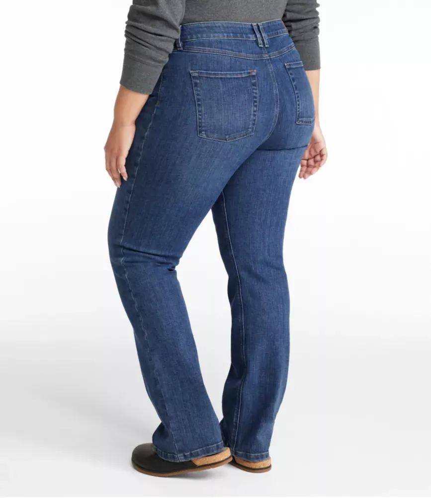 Calças Femininas BeanFlex®, Cintura Média, Corte Bootcut
