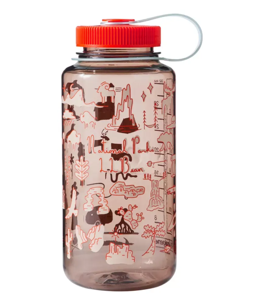 Garrafa de Água Larga Boca Nalgene Sustain com Logotipo de Parque Nacional, 32 oz.
