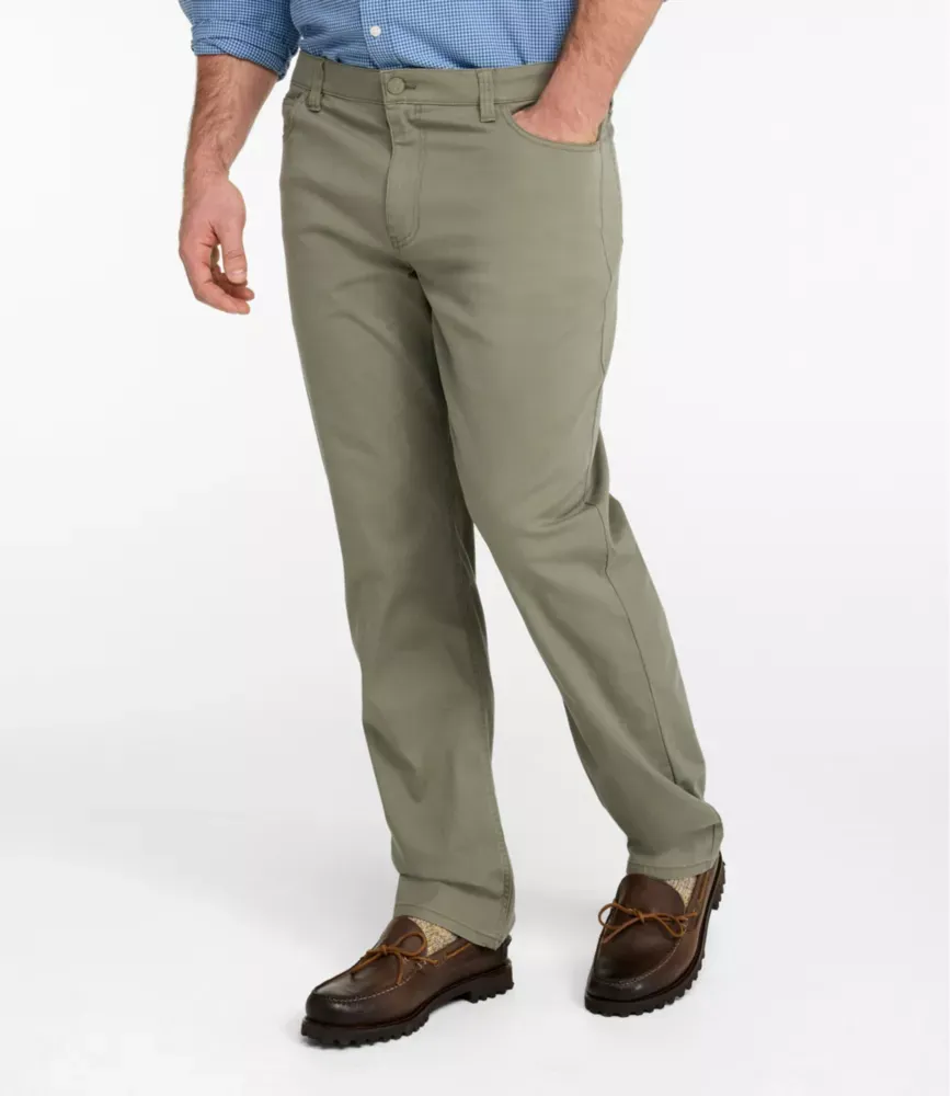 Calças de Lona Performance BeanFlex® para Homem, Cinco Bolsos, Corte Padrão, Perna Reto