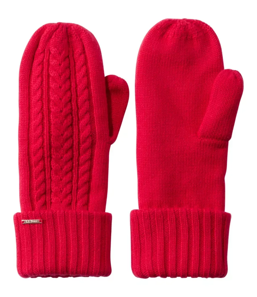 Luvas de Malha de Cabo Femininas