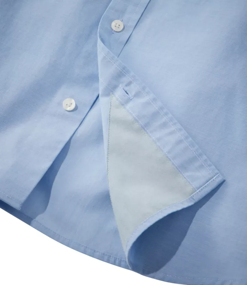Camisa Masculina de Desempenho Comfort Stretch®, Manga Comprida, Corte Levemente Ajustado, Sem Amarrar