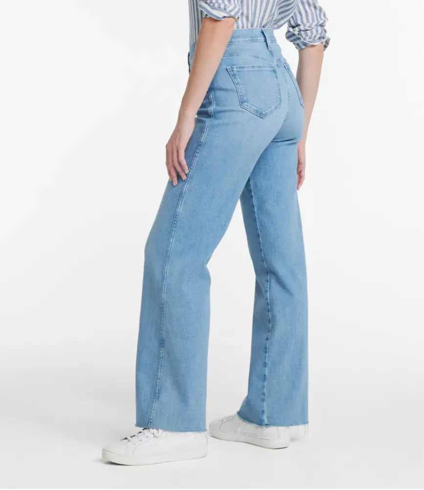 Calças L.L.Bean Everyday Stretch Femininas, Cintura Alta, Modelagem Larga