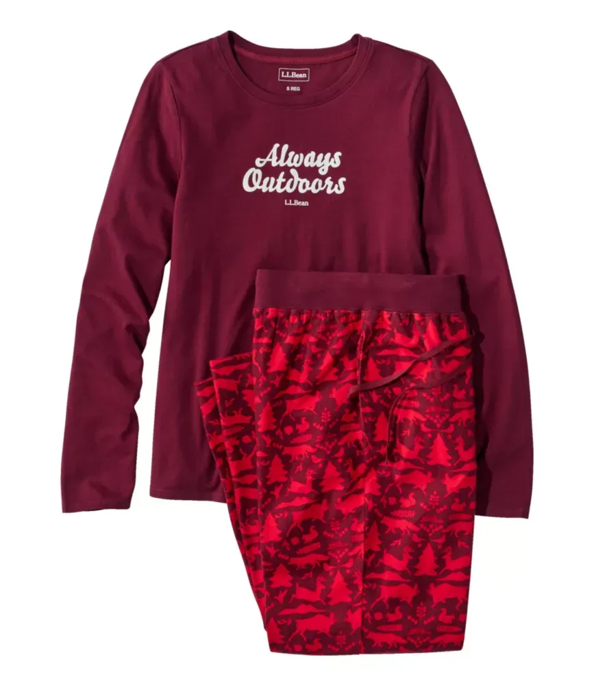 Conjunto de Pijama Feminino L.L.Bean Camp