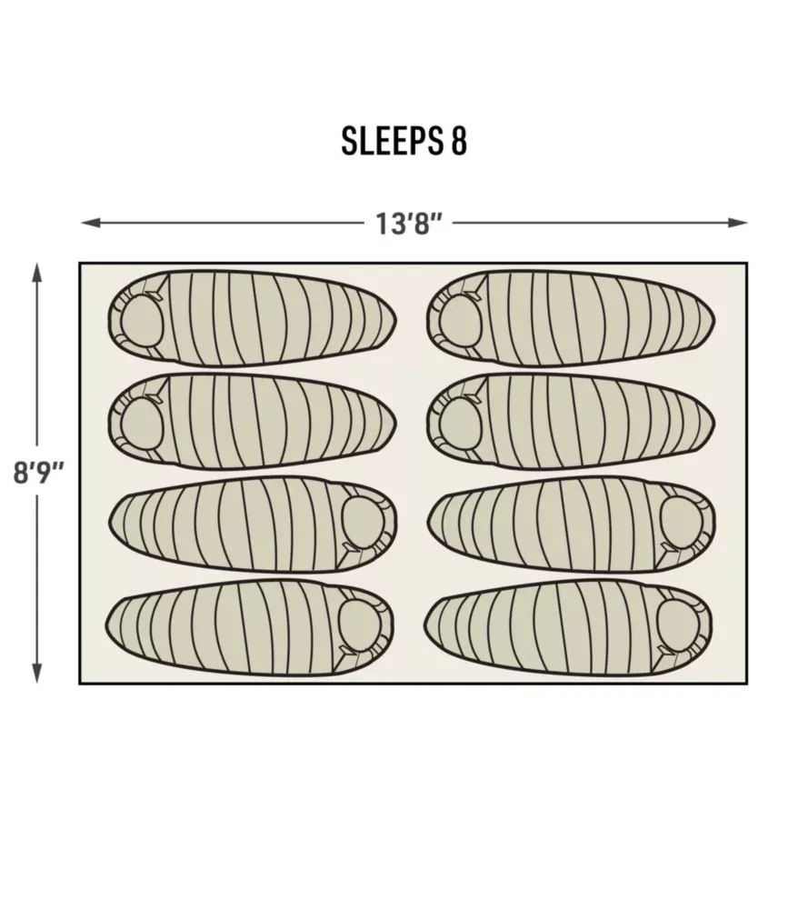 Camping L.L.Bean Acadia de 8 Pessoas