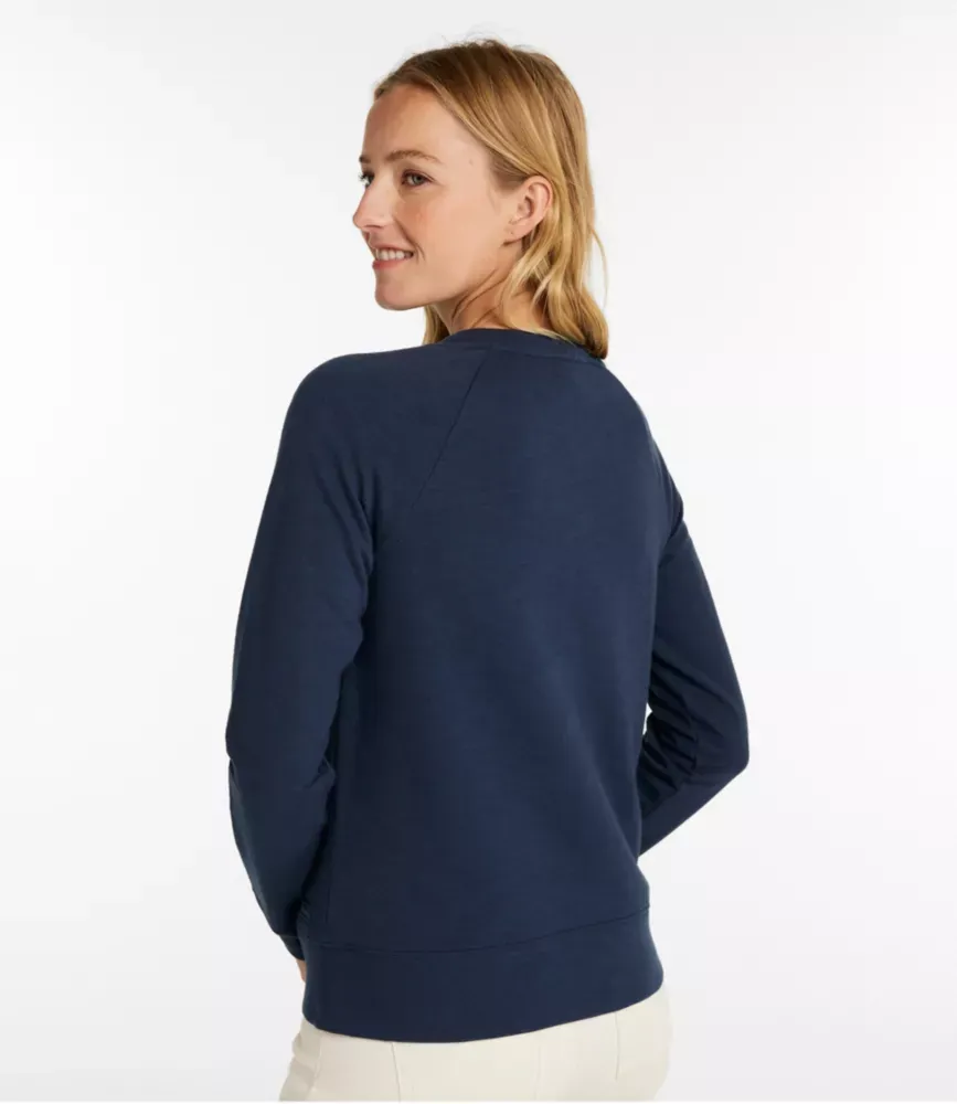 Moletom com Gola Redonda Peaks Island Feminino, com Logotipo