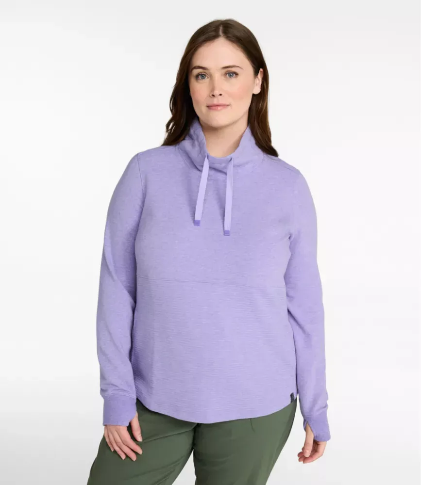 Moleton Feminino L.L.Bean Cozy Misturado em Malha