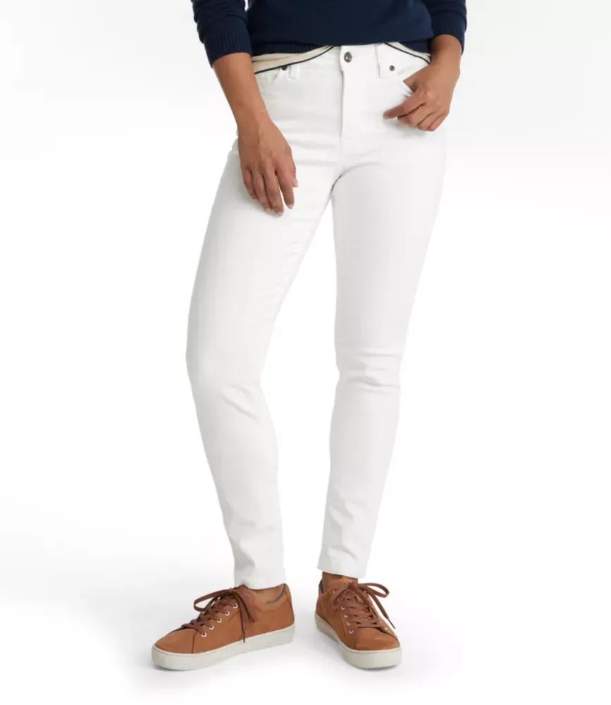 Calças Skinny Femininas True Shape, Cores de Pernas Finas com Cintura Alta