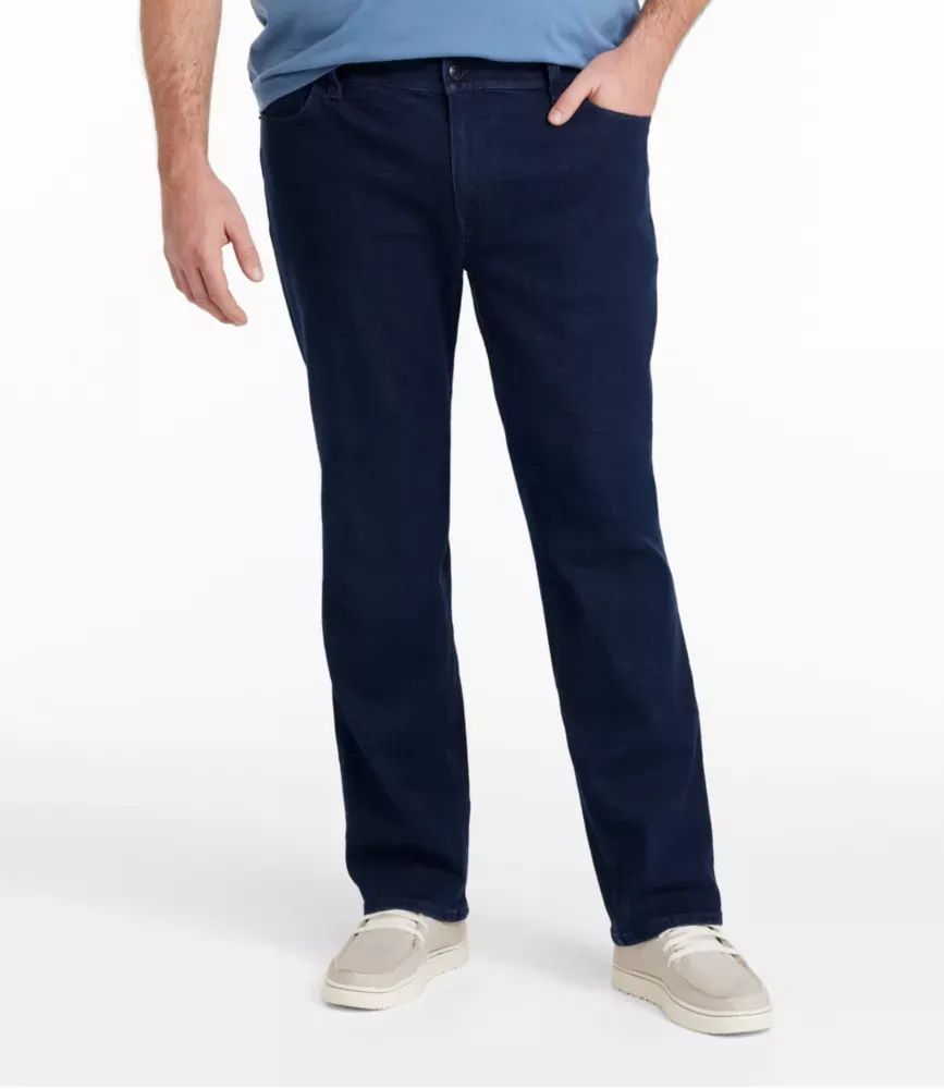 Calças Jeans Masculinas Comfort Stretch Performance®, Corte Padrão, Perna Reto