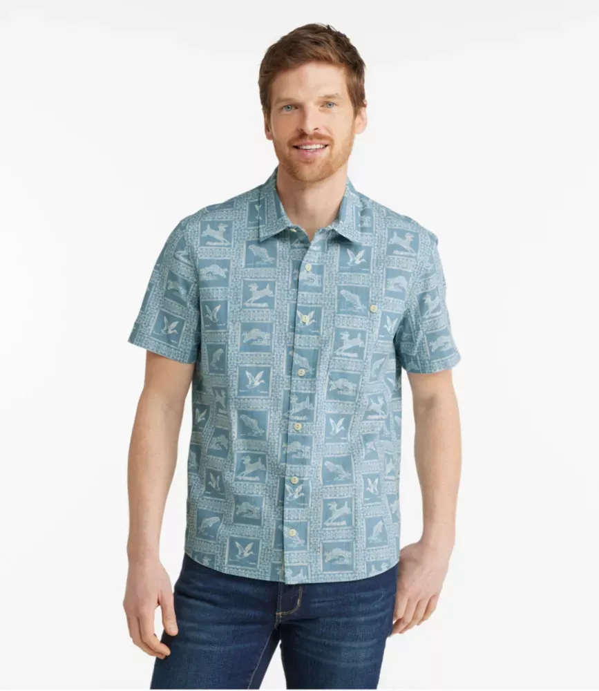 Camisa Masculina Signature Vacationland, Manga Curta, Corte Slim