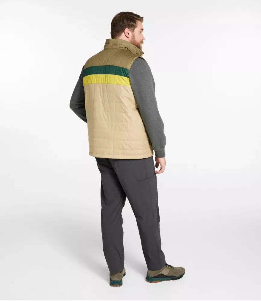 Vestido de Puff Clássico de Montanha para Homens, Colorblock
