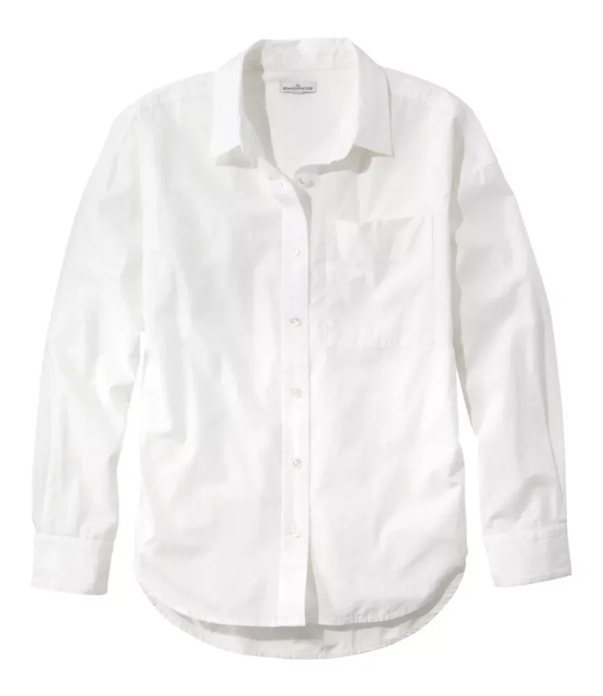 Camisa Feminina Signature Premium Essencial Poplin, Manga Comprida