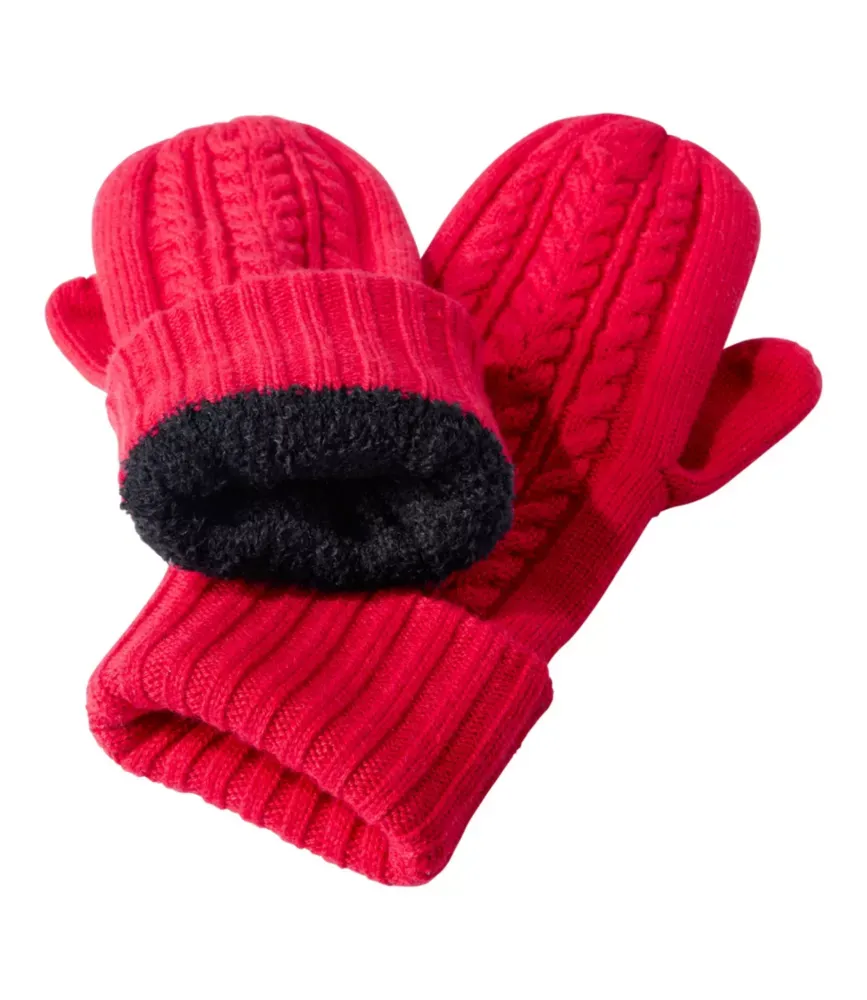 Luvas de Malha de Cabo Femininas