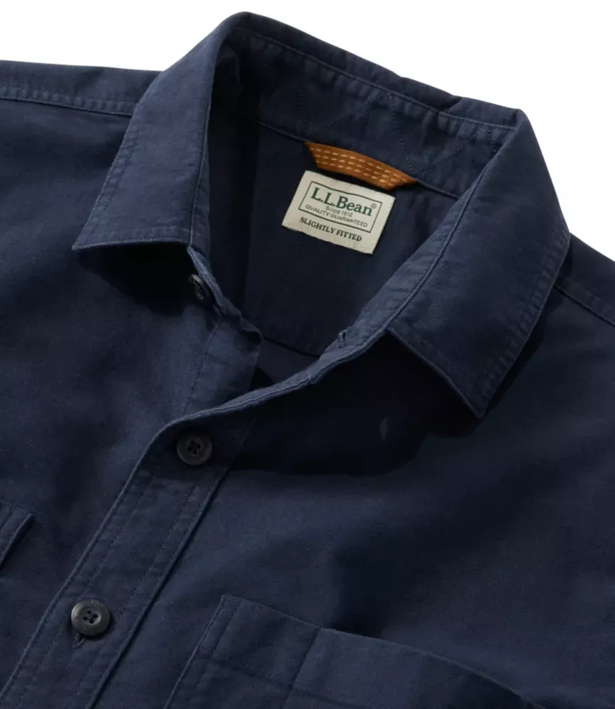 Camisa de Moleskin para Homens Bean, Corte Ligeiramente Ajustado, Sem Amarração