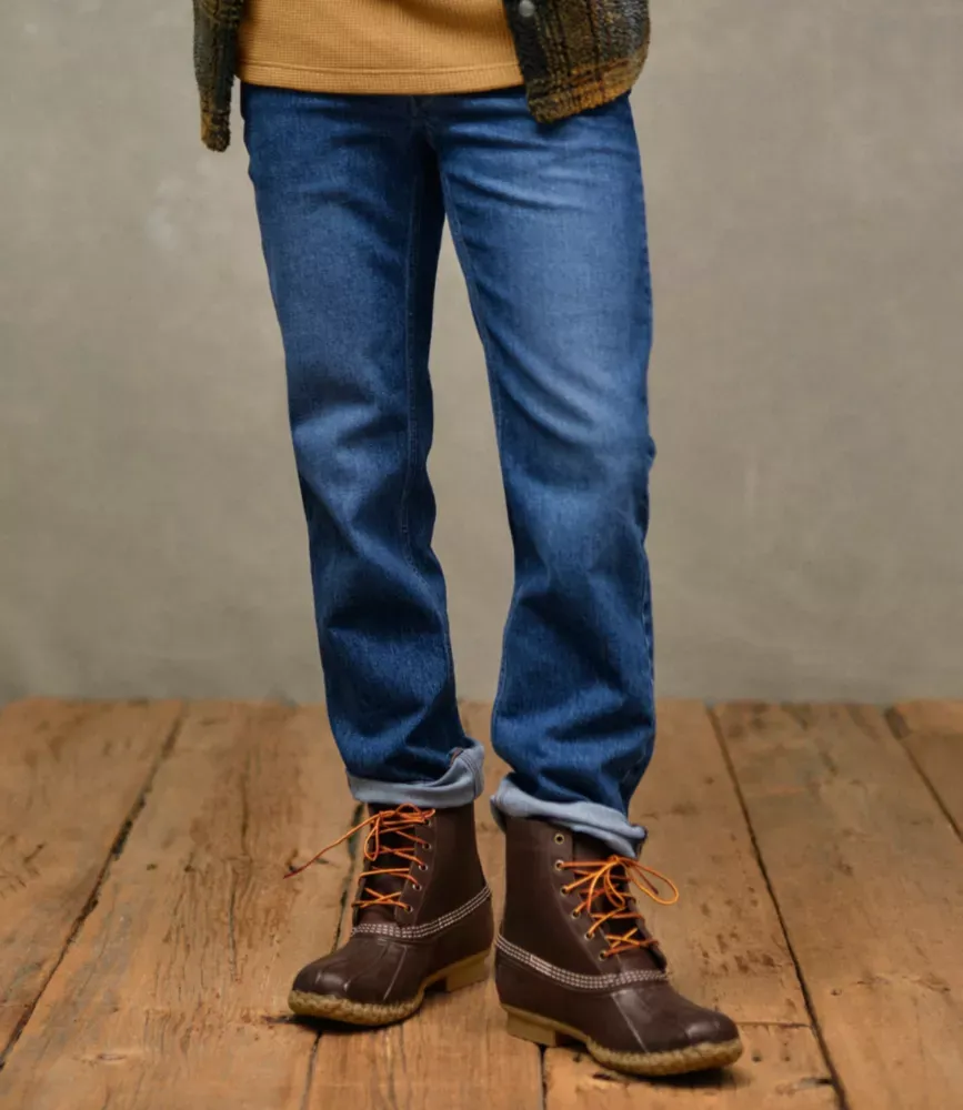 Jeans Masculinos Signature Heritage, Corte Slim, Perna Retangular