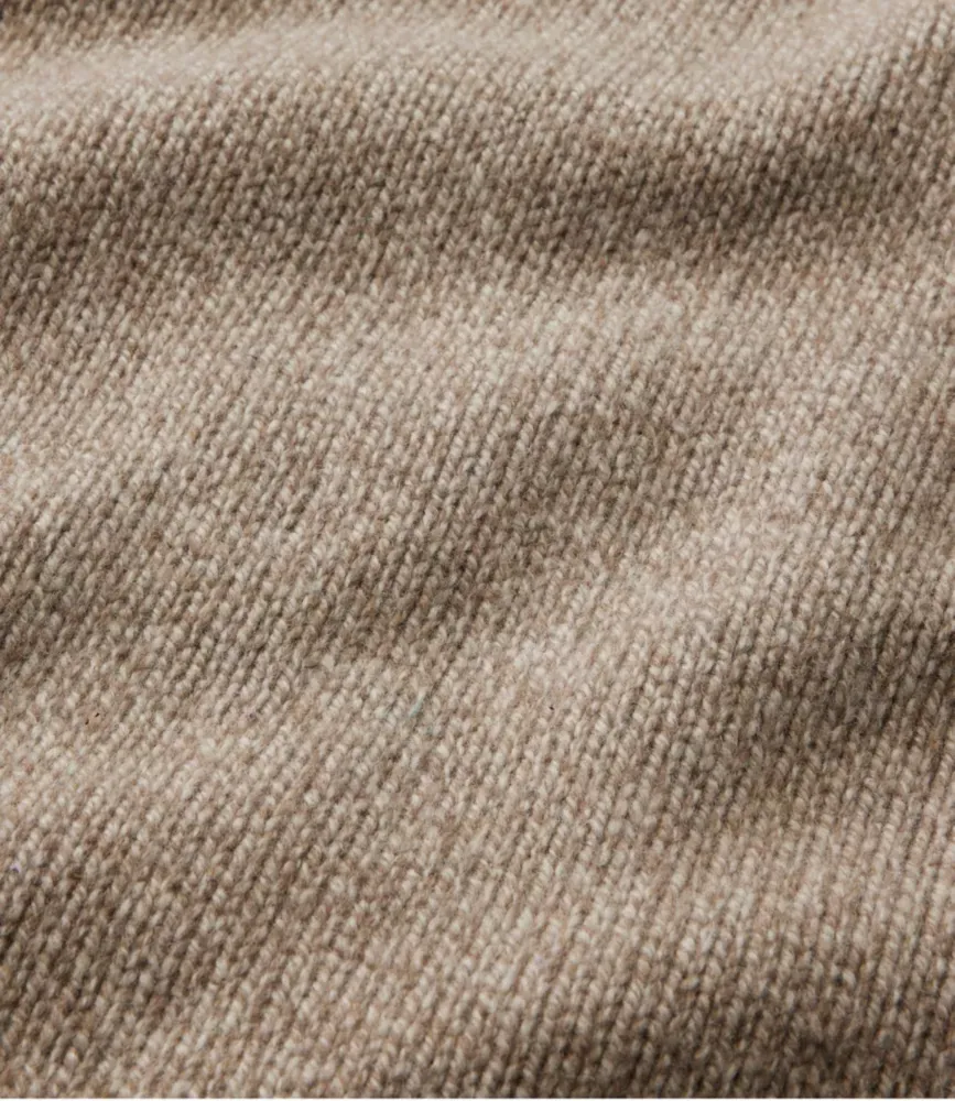Suéter de Lã Ragg Clássico L.L.Bean para Homens, Forrado em Flanela com Zíper Completo