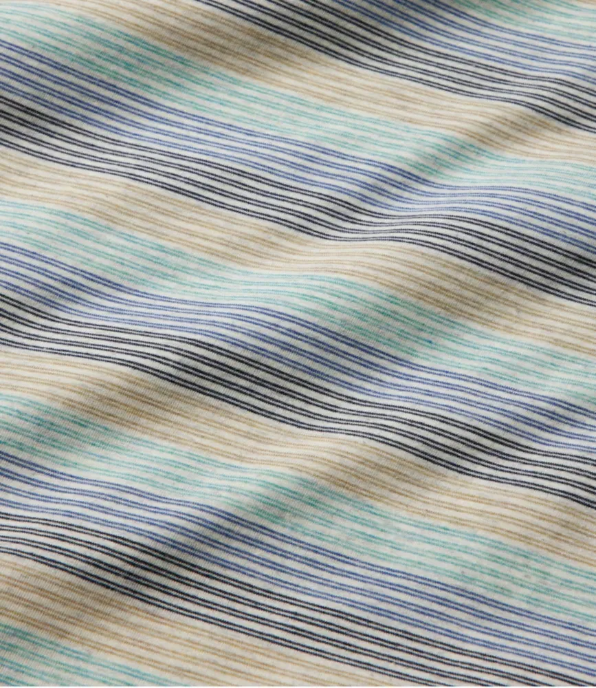 Polo Masculino de Desempenho Comfort Stretch® Pima, Manga Curta, Listrado