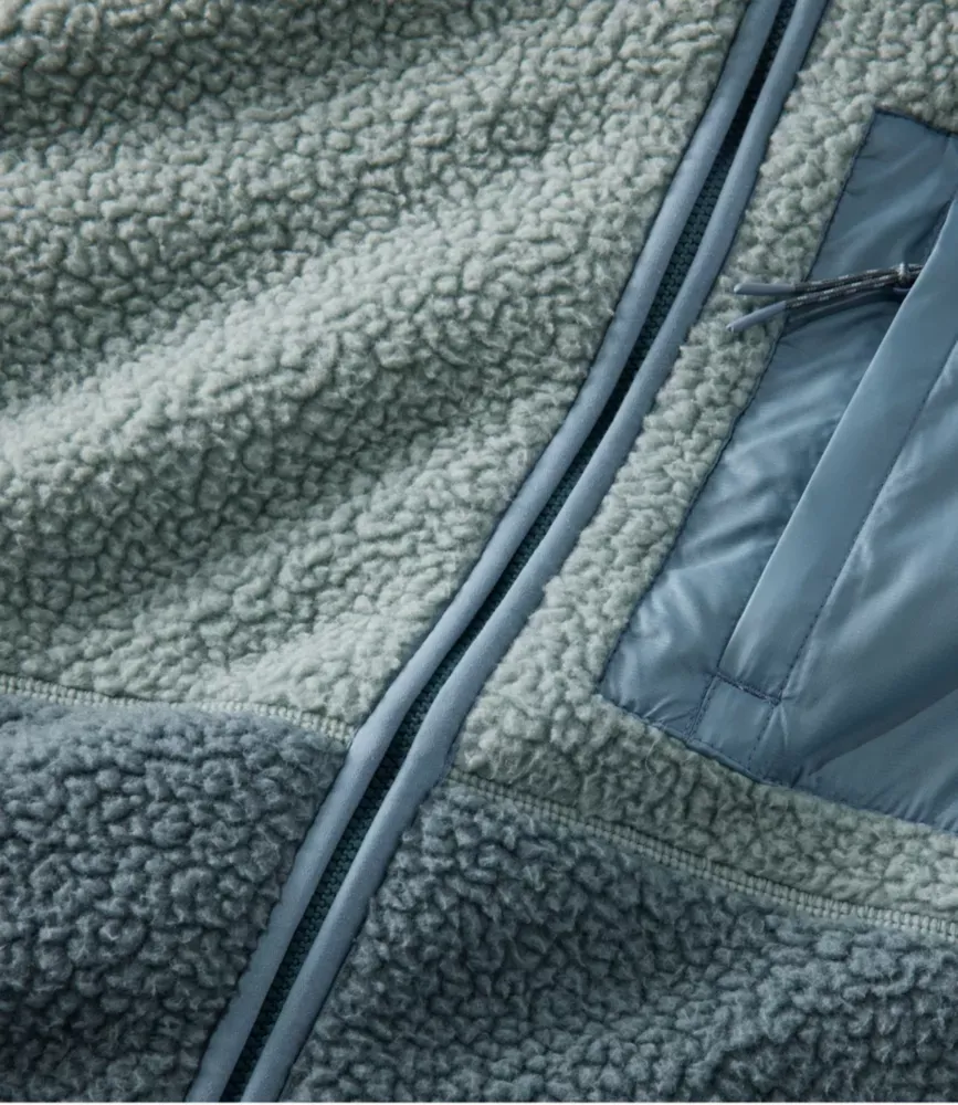 Jaqueta de Fleece para Mulheres, Colorblock