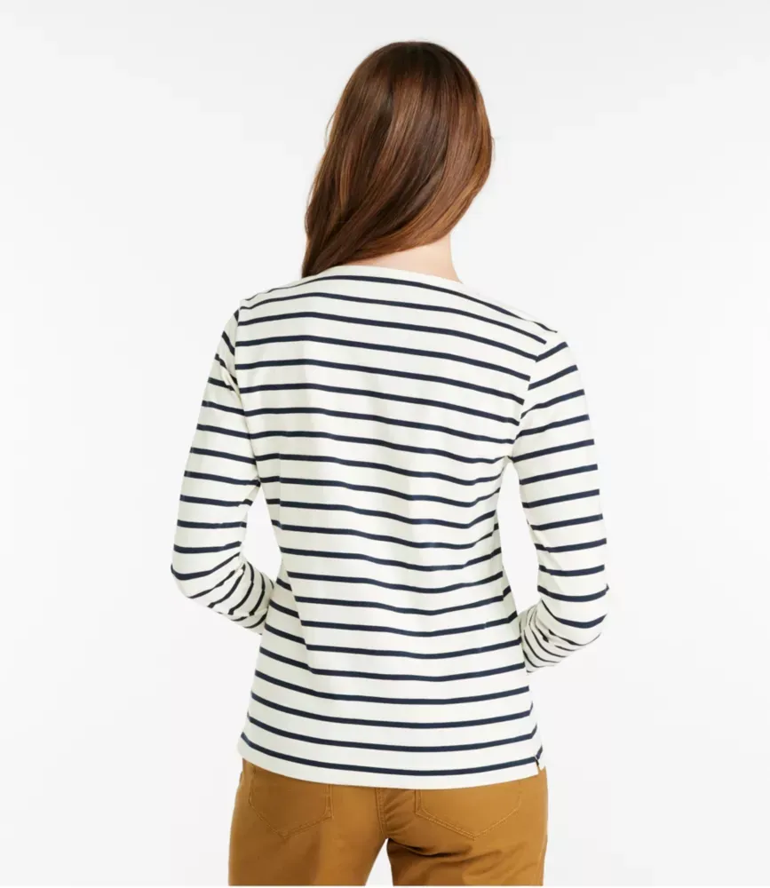 Camiseta de Algodão Signature Rangeley para Mulher, com Botões
