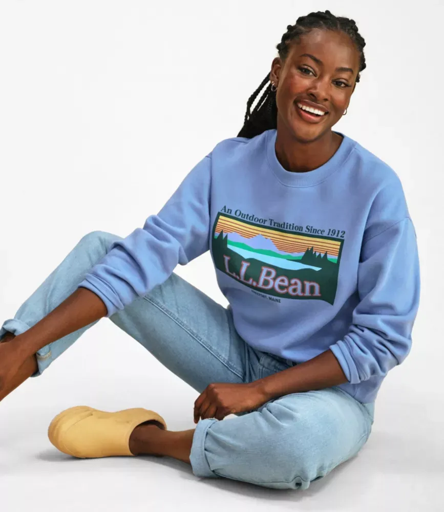 Moletom Essencial Feminino, Gola Redonda com Logotipo