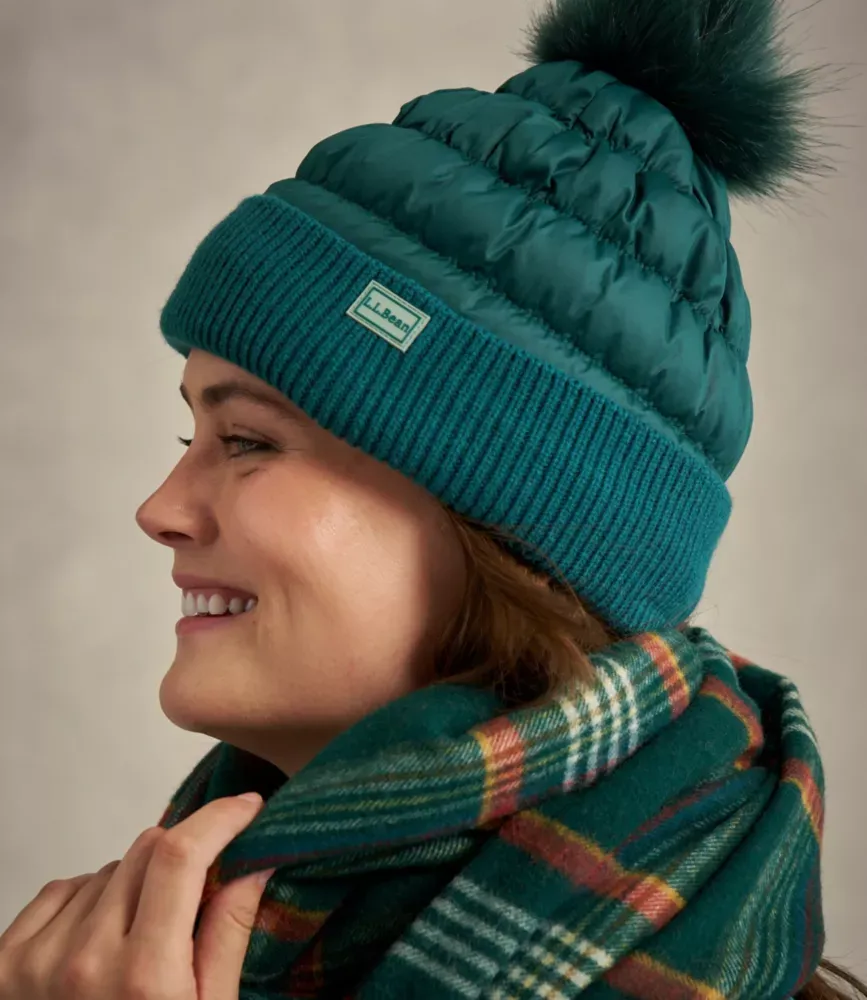 Chapéu de Puffer Feminino com Bola