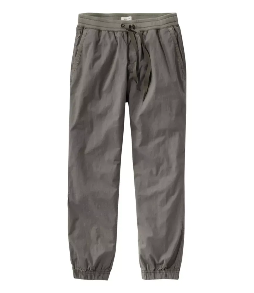 Calças Jogger Femininas Elásticas em Tecido Ripstop, Modelagem Fina