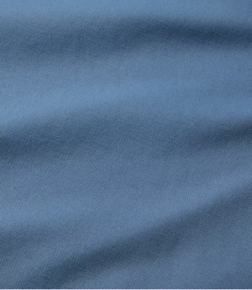 Polo Masculino de Desempenho Comfort Stretch®, Manga Comprida, Corte Levemente Ajustado