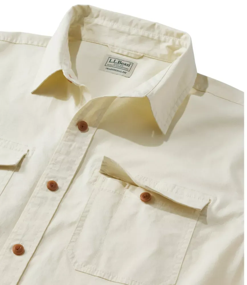 Camisa Masculina Riverton Ripstop, Manga Curta, Corte Tradicional de Fora da Calça