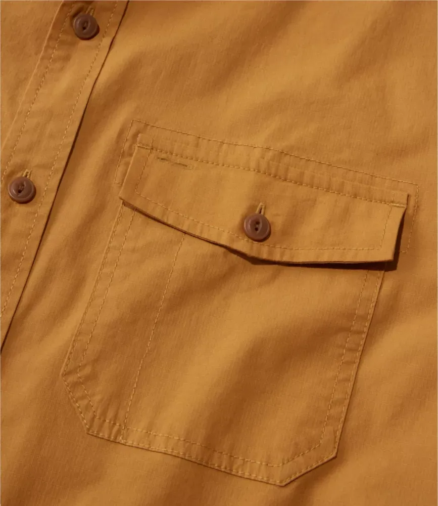 Camisa Masculina Riverton Ripstop, Manga Comprida, Corte Tradicional de Fora da Calça