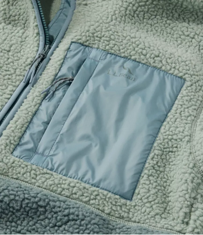 Jaqueta de Fleece para Mulheres, Colorblock